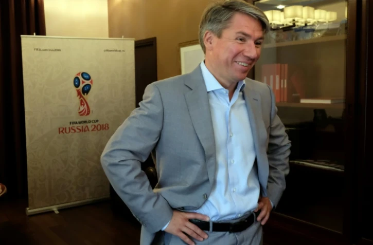 Le patron de la Coupe du monde en Russie Alexeï Sorokine, dans son bureau au Comité d'organisation à Moscou, le 30 mai 2017