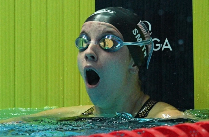 L'Américaine Regan Smith bat le record du monde du 200 m dos en demies des Mondiaux de natation, le 26 juillet 2019 à Gwangju