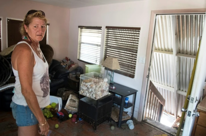 Dégâts causés par l'ouragan Irma à Islamorada, en Floride, le 12 septembre 2017