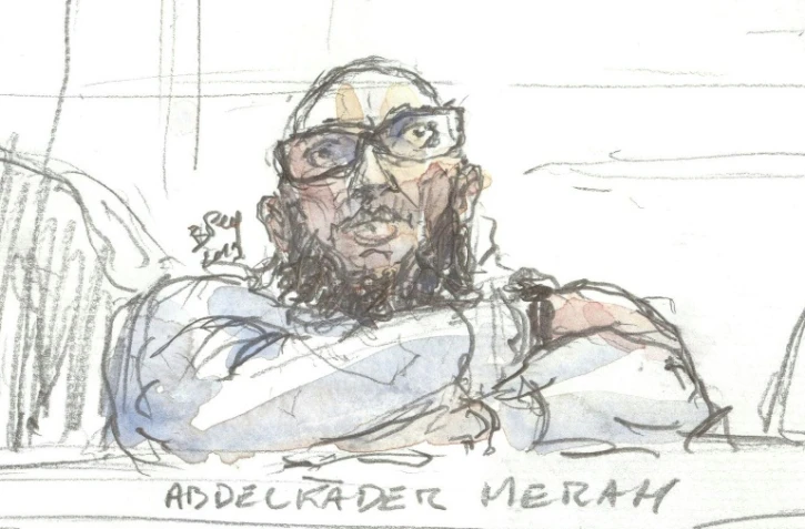 Abdelkader Merah, au premier jour de son procès en appel devant la cour d'assises spéciale de Paris, le 25 mars 2019