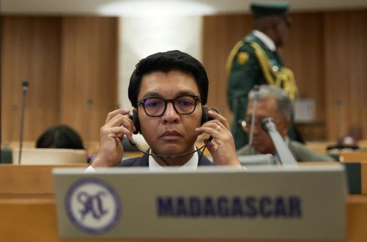 Le président de Madagascar, Andry Rajoelina, le 31 janvier 2025 à Harare