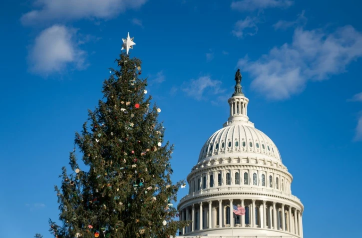 Le sapin de Noël du Capitole de Washington, le 6 décembre 2024