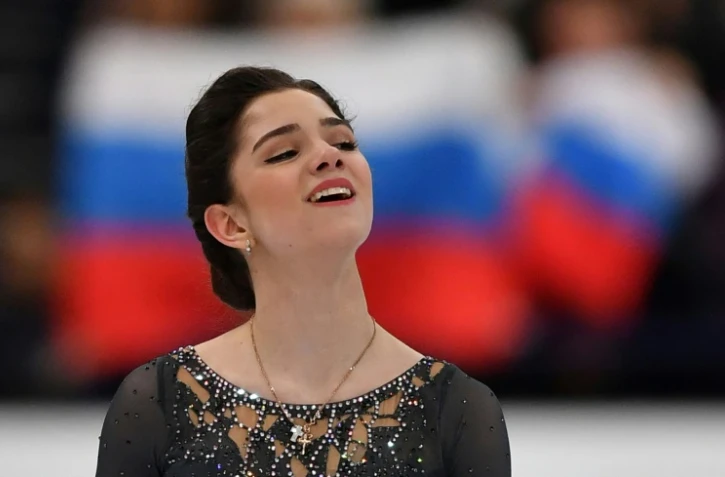 La Russe Evgenia Medvedeva sacrée championne du monde de patinage artistique, le 31 mars 2017 à Helsinki, en Finlande