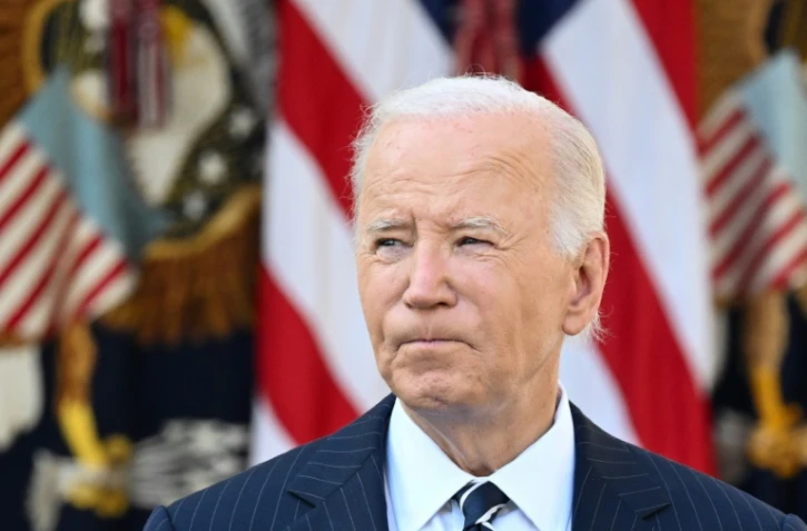 Le président américain Joe Biden dans la roseraie de la Maison Blanche, à Washington, le 7 novembre 2024