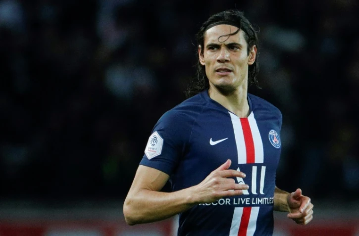L'attaquant du PSG Edinson Cavani face à Lyon, le 9 février 2020 au Parc des Princes