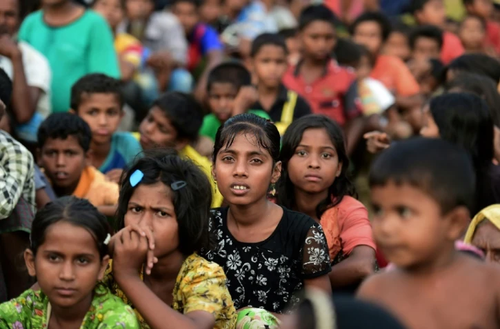Des enfants rohingyas réfugiés dans un camp de Kutupalong, le 8 septembre 2017 au Bangladesh