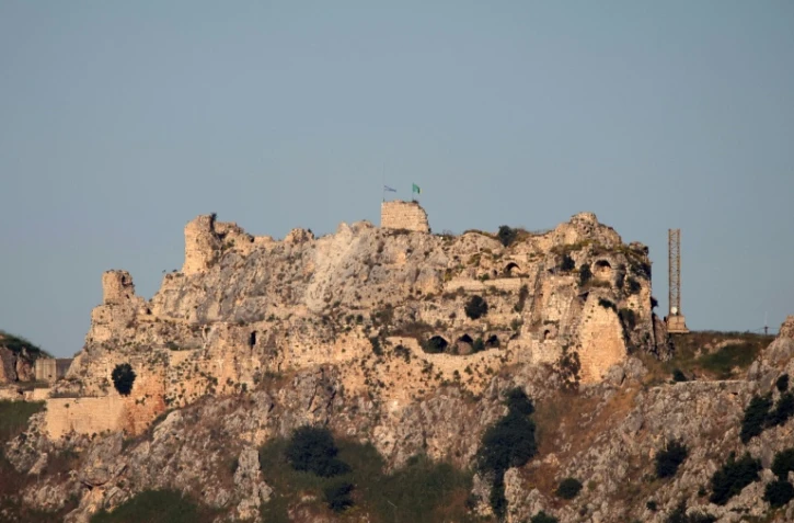 Le château médiéval de Beaufort, connu localement sous le nom de Qalaat al-Shaqif ou Shaqif Arnoun, vu depuis la région de Marjayoun, dans le sud du Liban, le 31 mai 2026