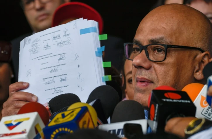 Jorge Rodriguez, un proche du président vénézuélien Nicolas Maduro au Tribunal suprême de justice à Caracas, le 13 juin 2016