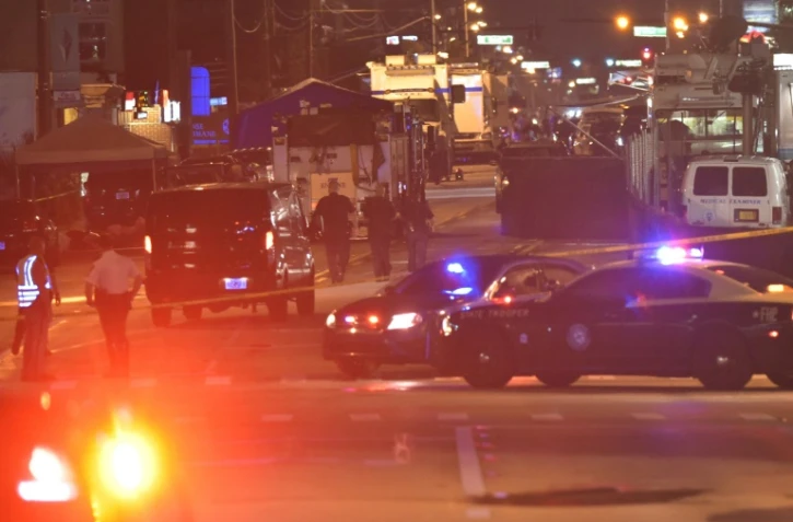 Des véhicules de police devant le night club de Orlando, le 12 juin 2016