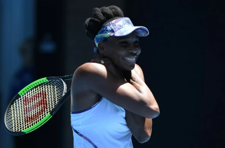Venus Williams à l'issue du match l'opposant à Anastasia Pavlyuchenkova le 24 janvier 2017 à Melbourne 