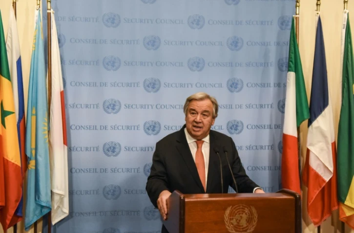 Le secrétaire général de l'ONU Antonio Guterres à New York, le 6 décembre 2017