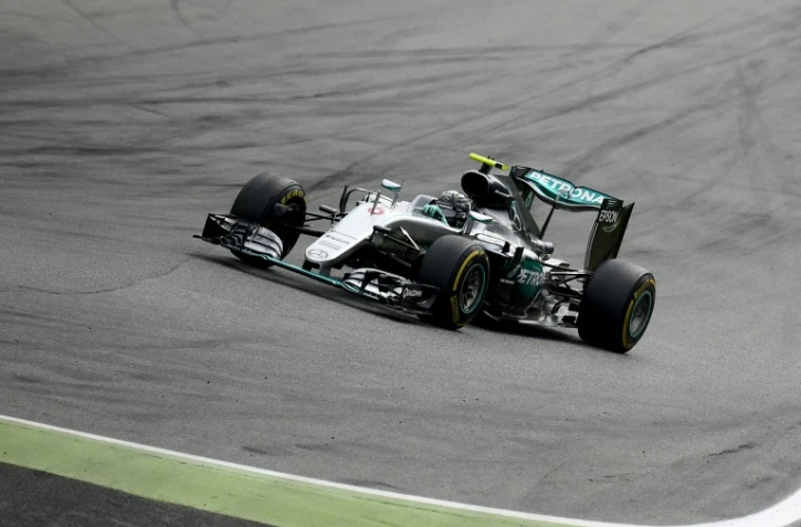 L'Allemand Nico Rosberg (Mercedes) lors du GP d'Italie de F1 sur le circuit de Monza, le 4 septembre 2016