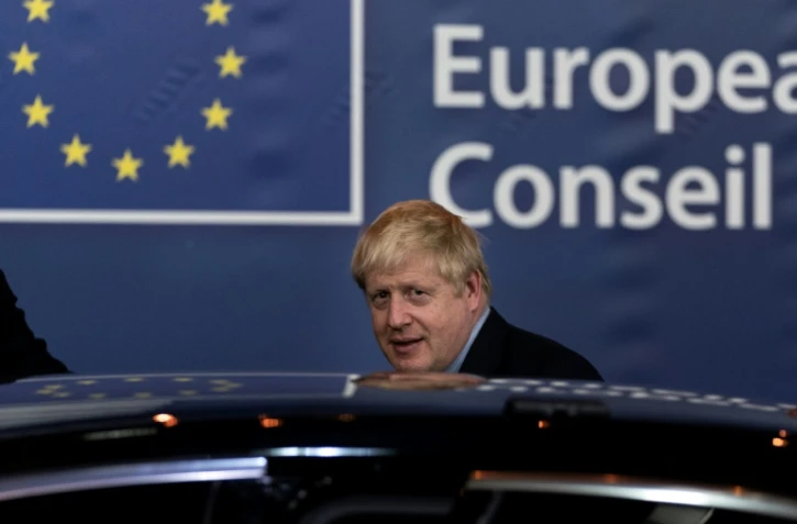 Le Premier ministre britannique Boris Johnson quittant le sommet européen à Bruxelles, le 18 octobre 2019