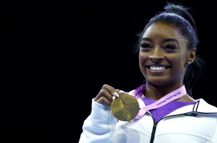 Simone Biles à Anvers le 8 octobre 2023