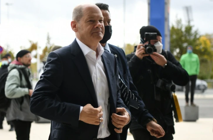 Le ministre allemand des Finances Olaf Scholz le 21 octobre 2021