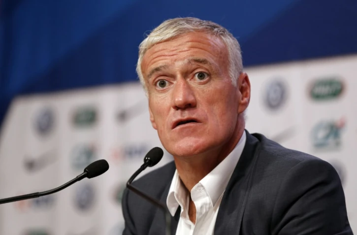 Le sélectionneur des Bleus Didier Deschamps en conférence de presse après l'annonce de son équipe, le 5 novembre 2015 à Paris