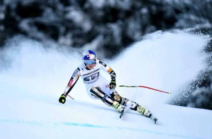 Lindsey Vonn lors de sa victoire à Garmisch, le 21 janvier 2017