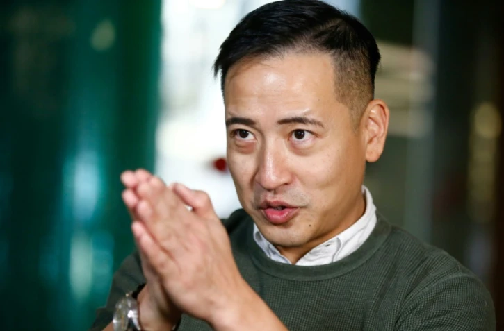 L'avocat Jason Ng, militant pour la démocratie à Hong Kong, lors d'une interview avec l'AFP, le 23 janvier 2020 à Barcelone, en Espagne