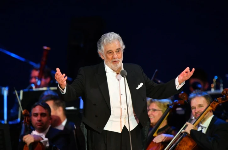 Placido Domingo au Forum St Gellert de Szeged, en Hongrie, le 28 août 2019