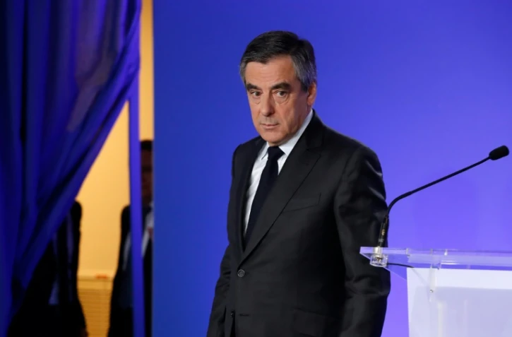 L'ex-candidat de la droite à l'élection présidentielle François Fillon à Paris, le 21 avril 2017