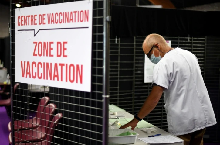 Centre de vaccination à Garlan, dans le Finistère (Ouest de la France), le 31 mai 2021