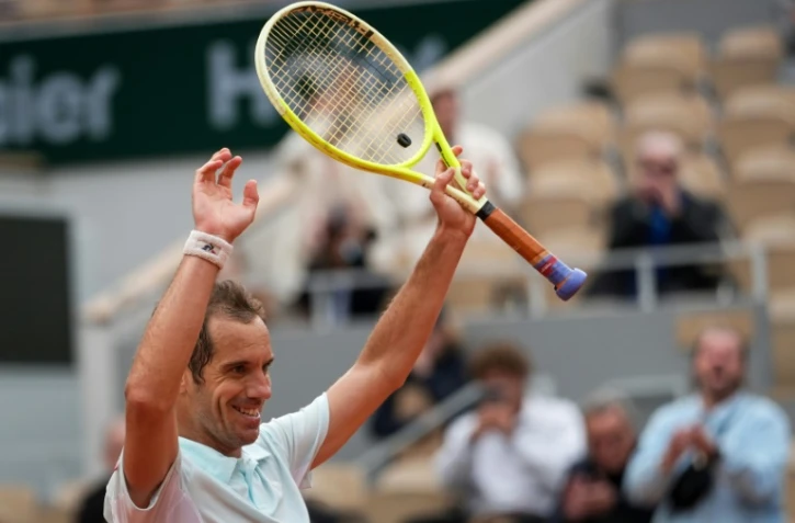 Richard Gasquet après sa victoire au premier tour de Roland-Garros face à son compatriote Terence Atmane, le 26 mai 2025 à Paris