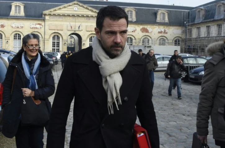 Jérôme Kerviel à la sortie du palais de justice le 20 janvier 2016 à Versailles