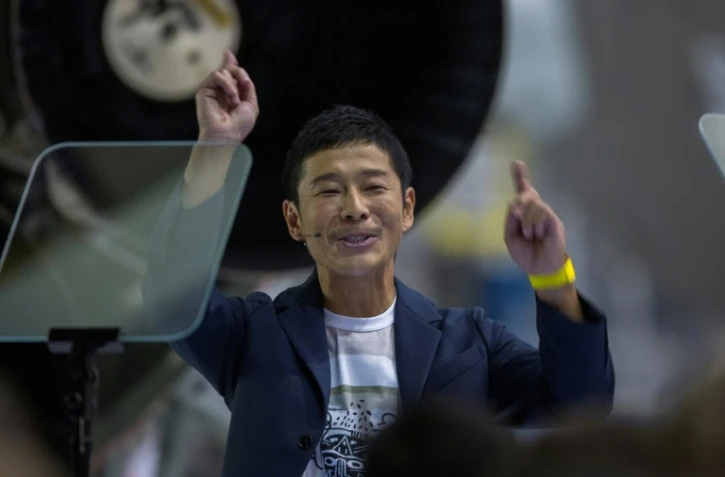 Le milliardaire japonais Yusaku Maezawa, lundi au siège de SpaceX à Hawthorne le 17 septembre 2018