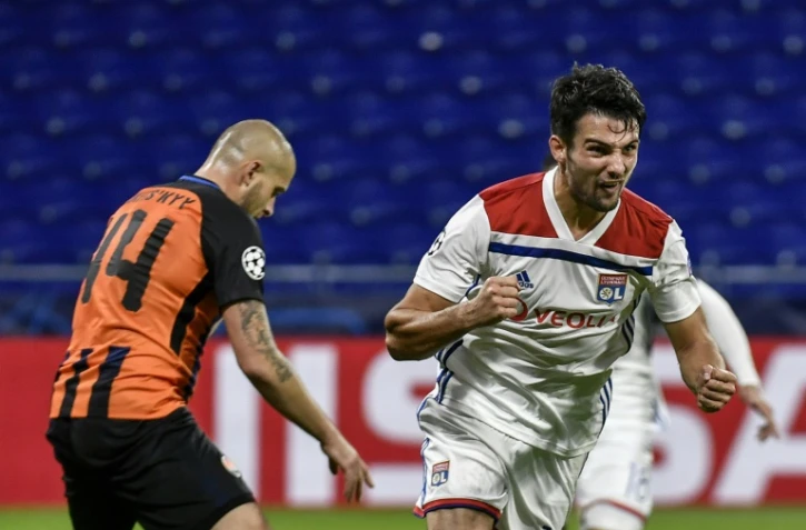 Le défenseur de Lyon inscrit le 2e but face au Shakhtar Donetz lors du match nul 2-2 en 2e journée de C1 le 2 octobre 2018