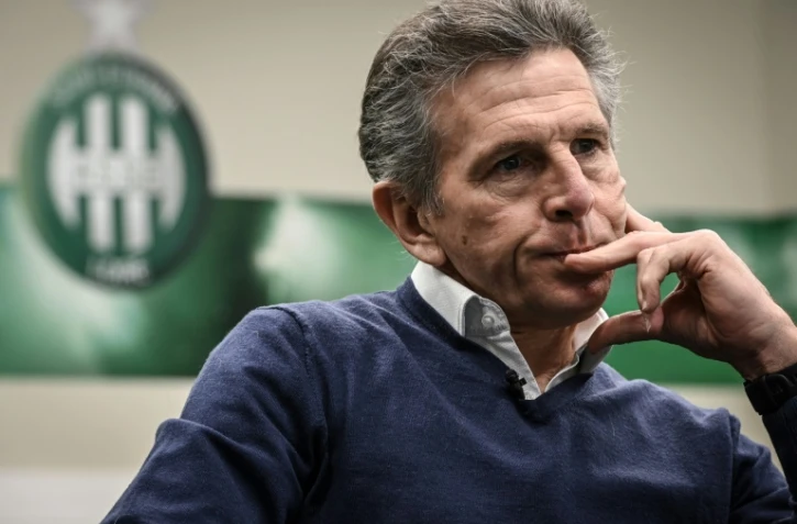 L'entraîneur des Verts Claude Puel, le 13 janvier 2021 à Saint-Etienne
