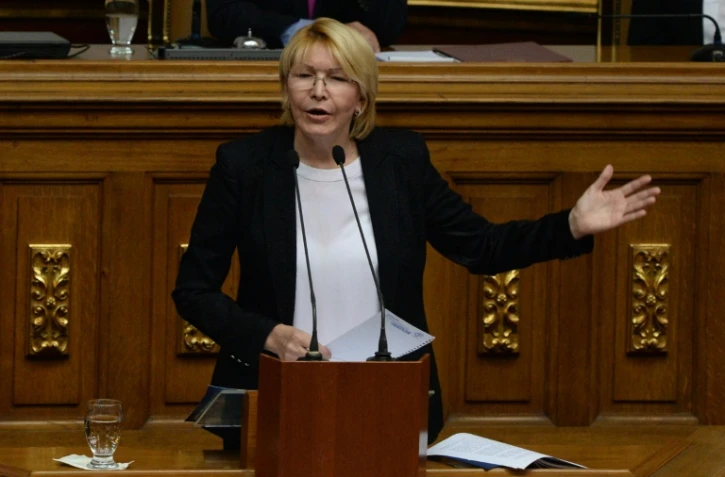 La procureure générale du Venezuela, Luisa Ortega, lors d'une session à l'Assemblée nationale, le 3 juillet 2017 à Caracas