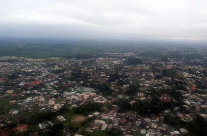 Vue aérienne de Libreville en date du 13 janvier 2017