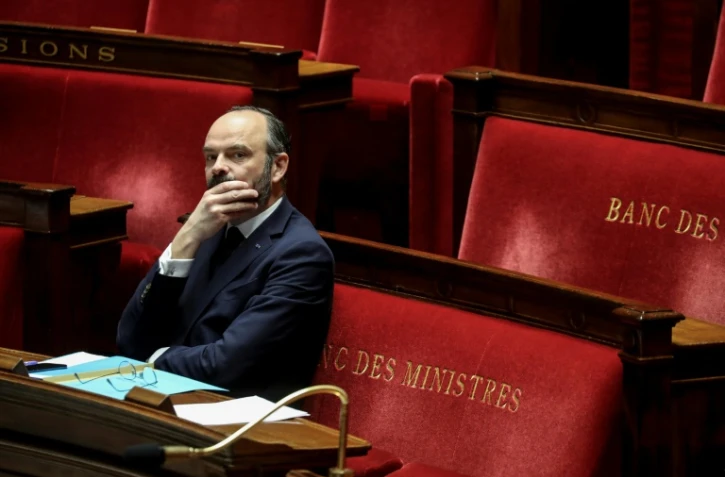 Le Premier ministre  Edouard Philippe lors du débat sur l'urgence sanitaire à l'Assemblée nationale, le 21 mars 2020
