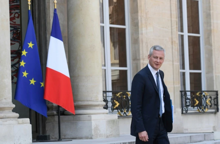 Le ministre de l'Economie Bruno Le Maire à la sortie du Palais de l'Elysée, à Paris, le 9 mai 2018