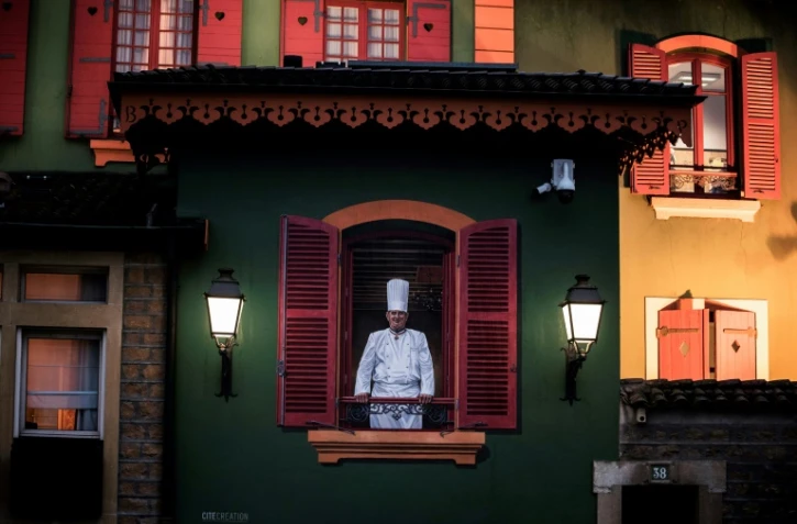 Paul Bocuse en avril 1018 dans son restaurant à Collonges-au-Mont-d'Or