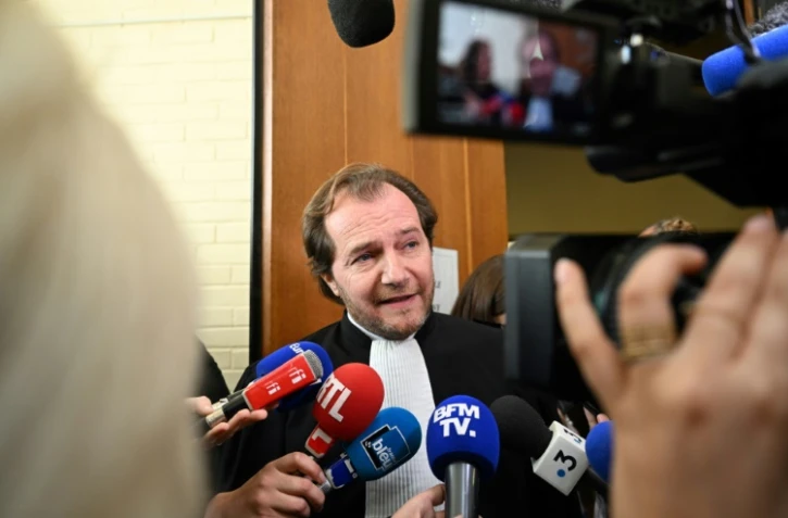 Me Emmanuel Marsigny, avocat de la SNCF au procès de la catastrophe ferroviaire de Brétigny de 2013, le 25 avril 2022 au tribunal d'Evry