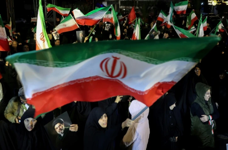 Marche de soutien aux forces armées iraniennes à Téhéran, le 25 mars 2026