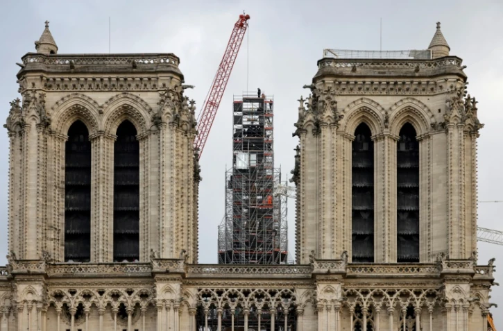 Chantier de la cathédrale Notre-Dame de Paris, le 6 décembre 2023