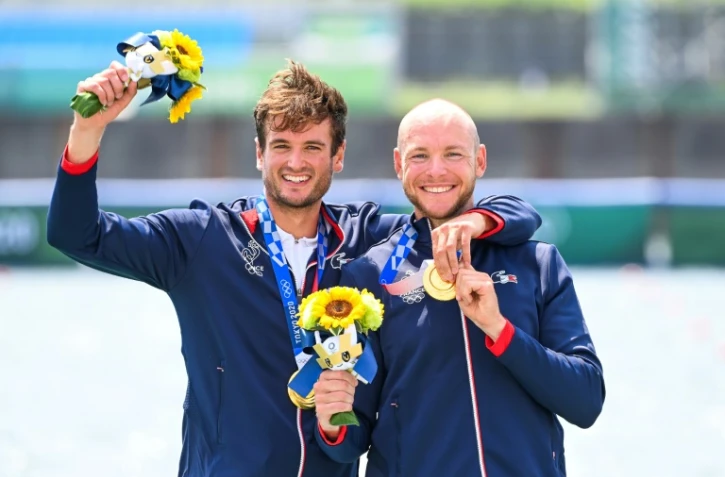 Le duo français Hugo Boucheron-Matthieu Androdias sacré en deux de couple aux Jeux de Tokyo, le 28 juillet 2021 