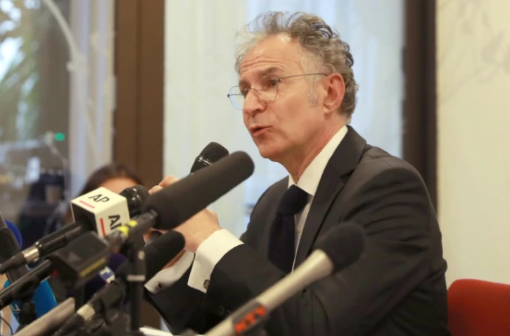 L'avocat de la famille de Carlos Ghosn lors d'une conférence de presse à Paris le 4 mars 2019