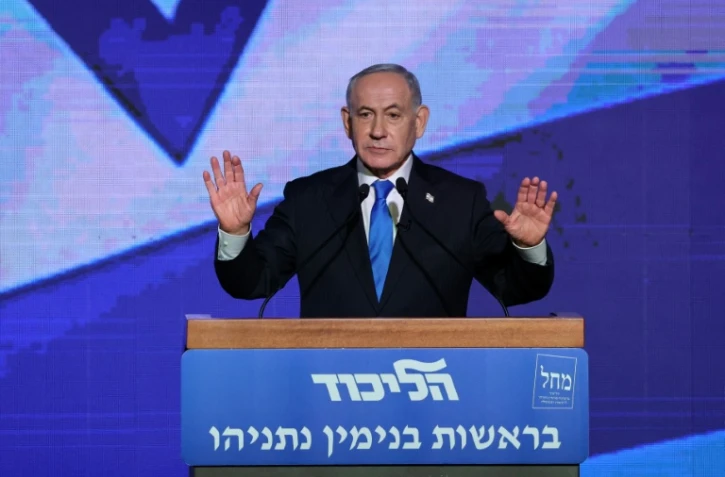 Le Premier ministre israélien Benjamin Netanyahu lors d'un discours à Tel Aviv le 17 septembre 2026