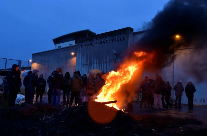 Rassemblement devant la prison de Nancy-Maxéville, le 25 janvier 2018
