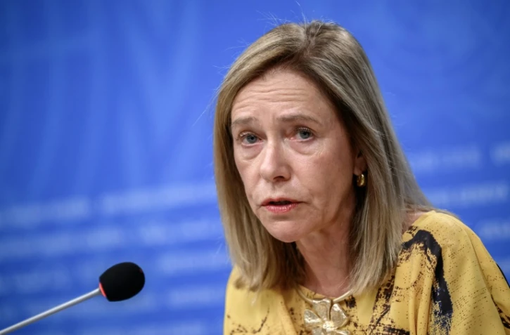 La secrétaire générale de l'Organisation météorologique mondiale Celeste Saulo à Genève, le 3 septembre 2026