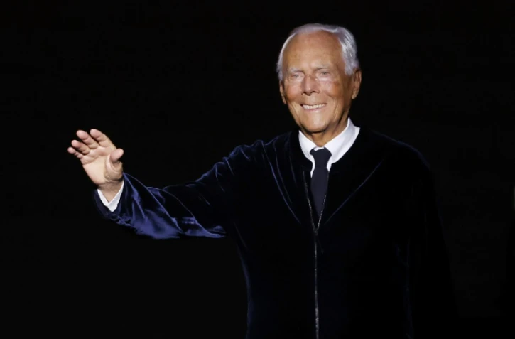 Giorgio Armani à la fashion week Printemps-Ete à Paris, le 23 janvier 2024