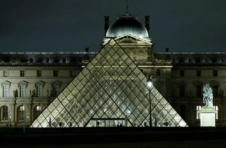 Le musée du Louvre et sa Pyramide réalisée par l'architecte Ieoh Ming Pei, le 19 février 2026 à Paris
