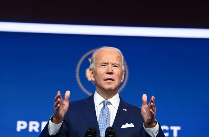 Joe Biden lors de la présentation des premiers grands noms de son futur gouvernement, le 24 novembre 2020 à Wilmington, dans le Delaware