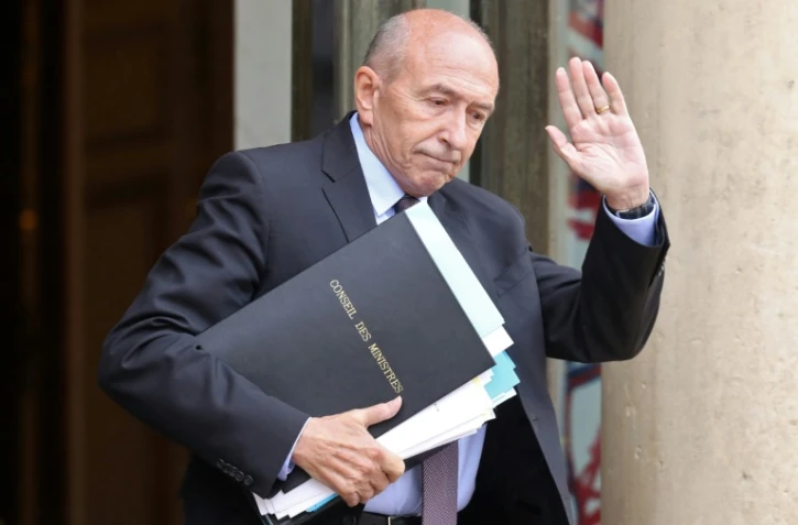 Gérard Collomb quitte l'Elysée à l'issue du conseil des ministres le 12 juin 2018