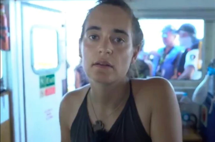Carola Rackete, la capitaine du Sea-Watch (capture d'écran d'une vidéo publiée sur Twitter par Sea-Watch)