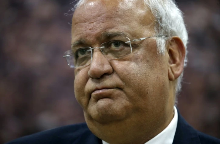 Le secrétaire général de l'Organisation de libération de la Palestine, Saëb Erakat, le 3 mars 2020 à Ramallah, en Cisjordanie occupée