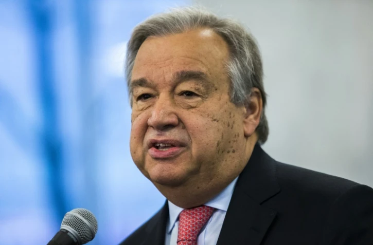 Le secrétaire général de l'ONU Antonio Guterres à New York, le 3 janvier 2017 